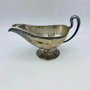 Vintage Superior Silver Gravy Boat #93 Silverplate